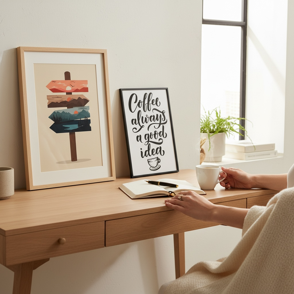 présentation affiche murales