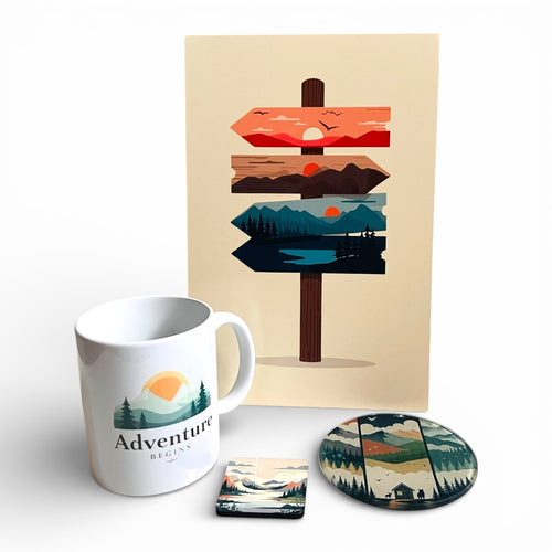 mockup de box paysage onirique