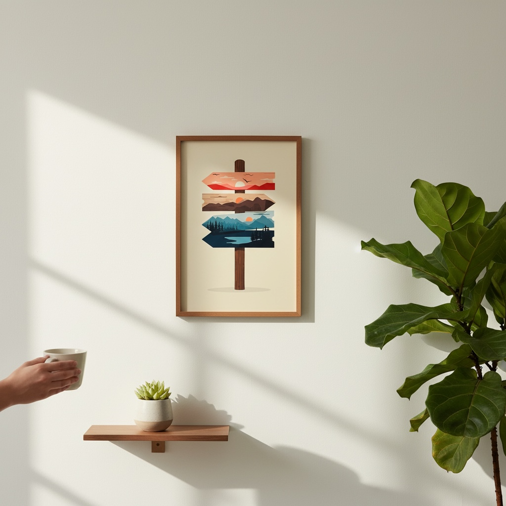 Affiche murale - Paysage onirique