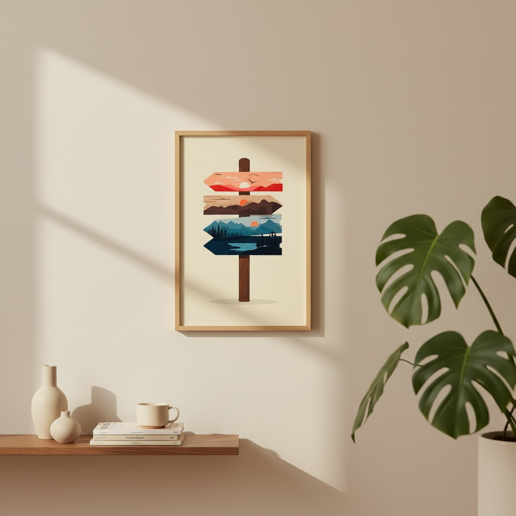 Affiche murale - Paysage onirique