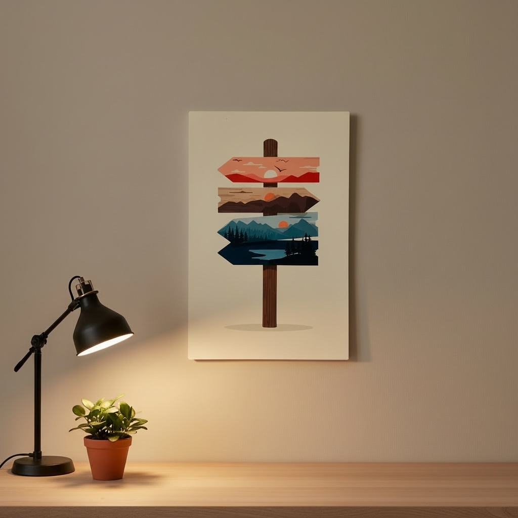 Affiche murale - Paysage onirique