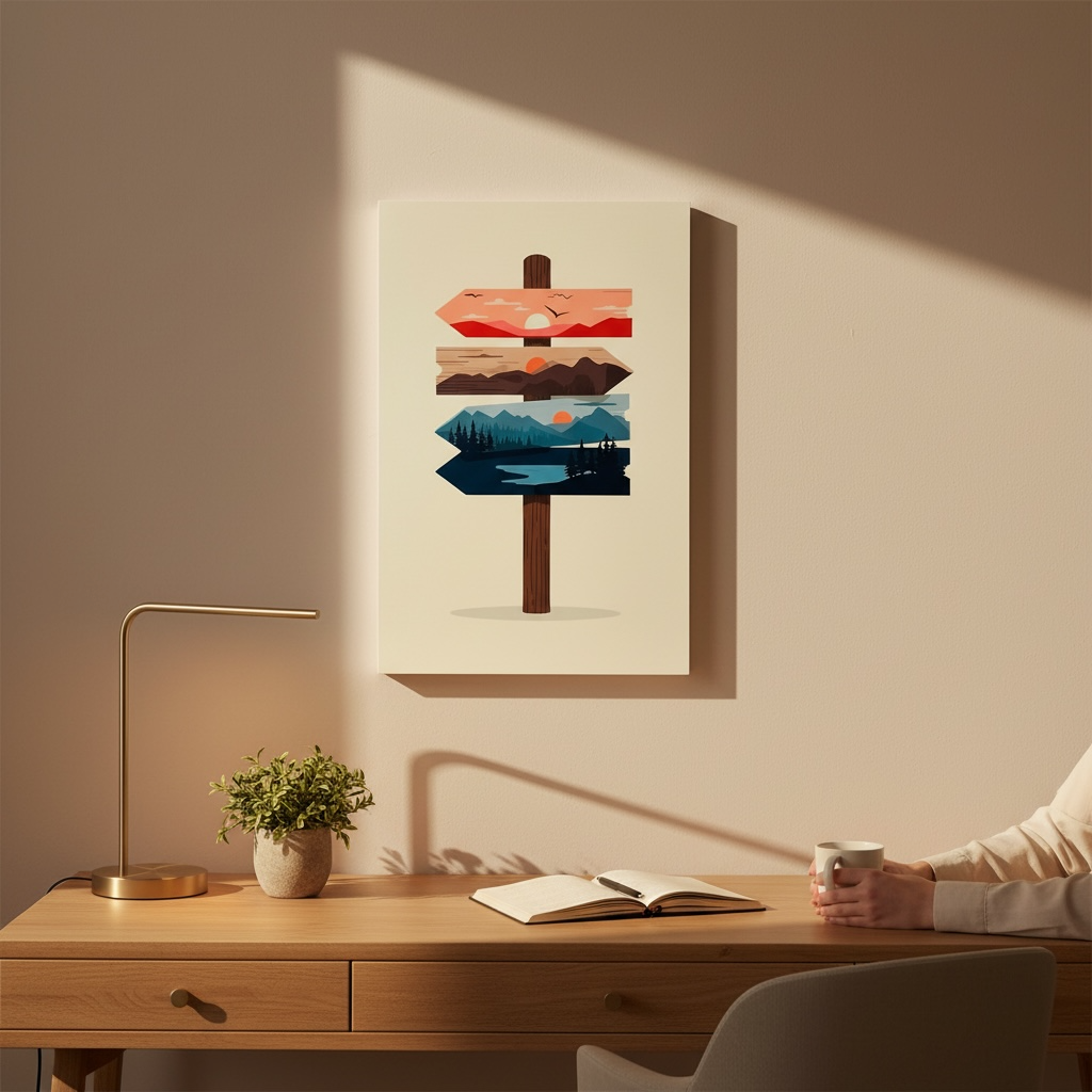 Affiche murale - Paysage onirique