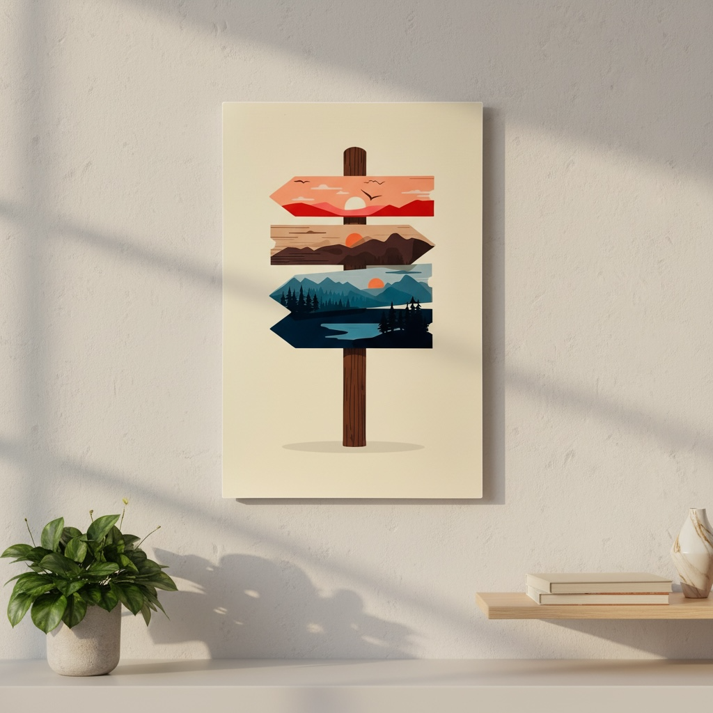 Affiche murale - Paysage onirique