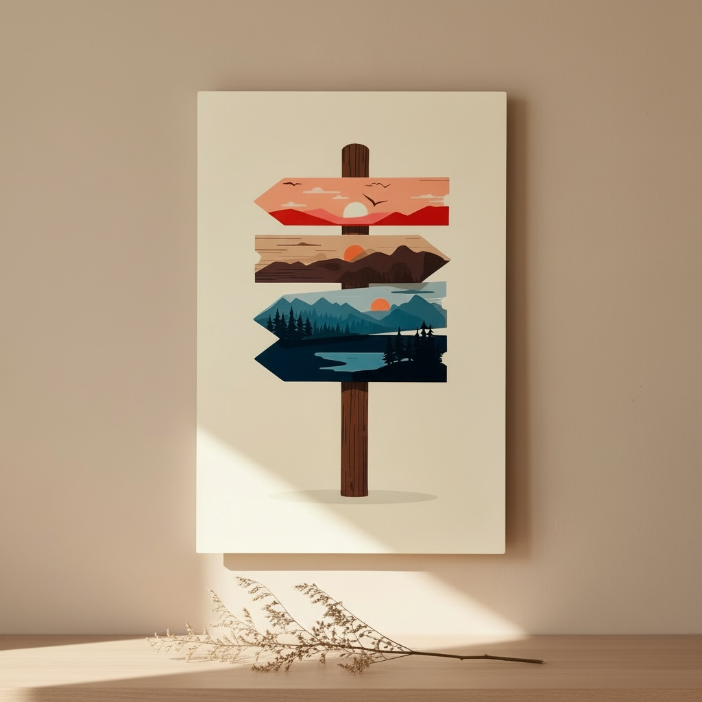 Affiche murale - Paysage onirique