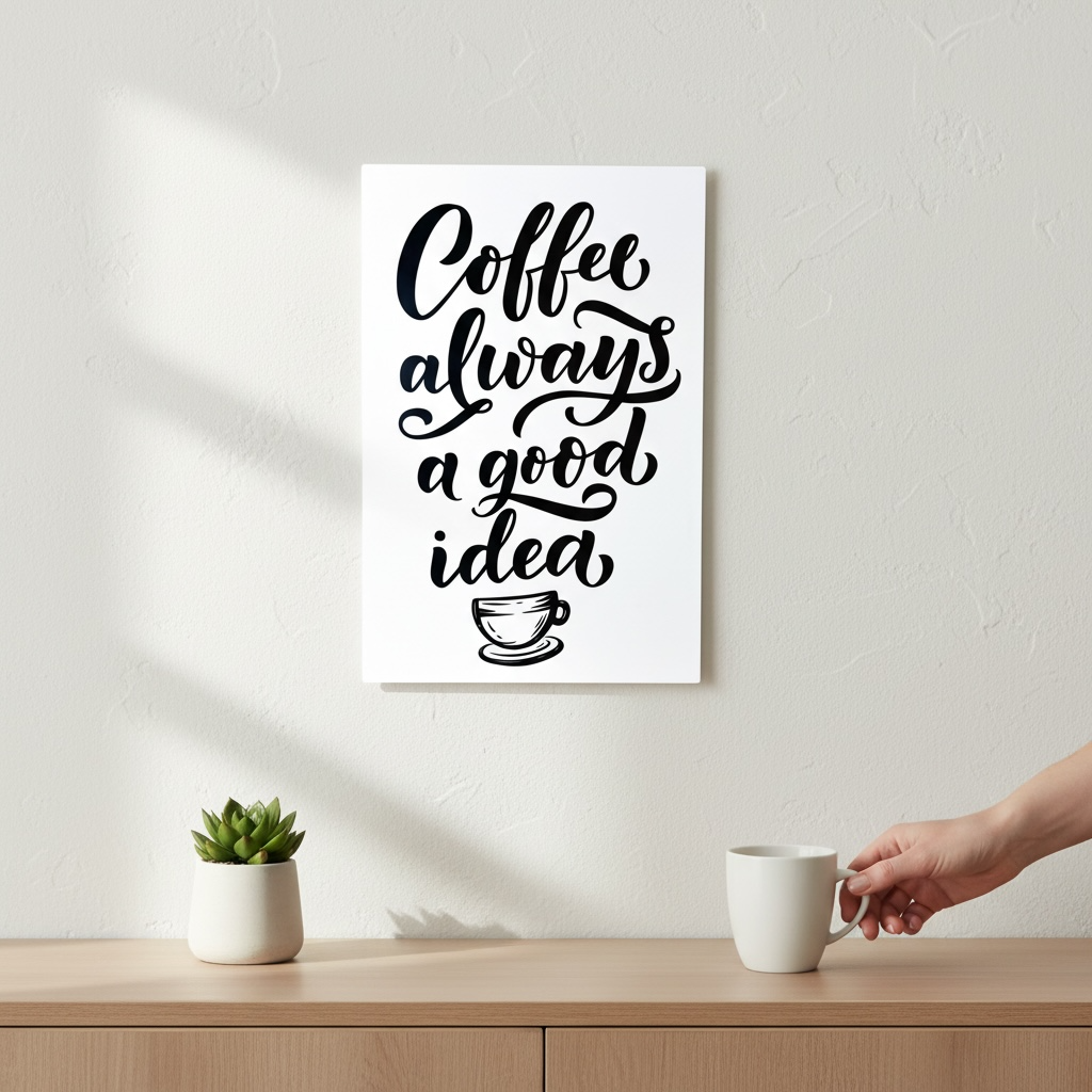 Affiche murale - Coffee always a good idea