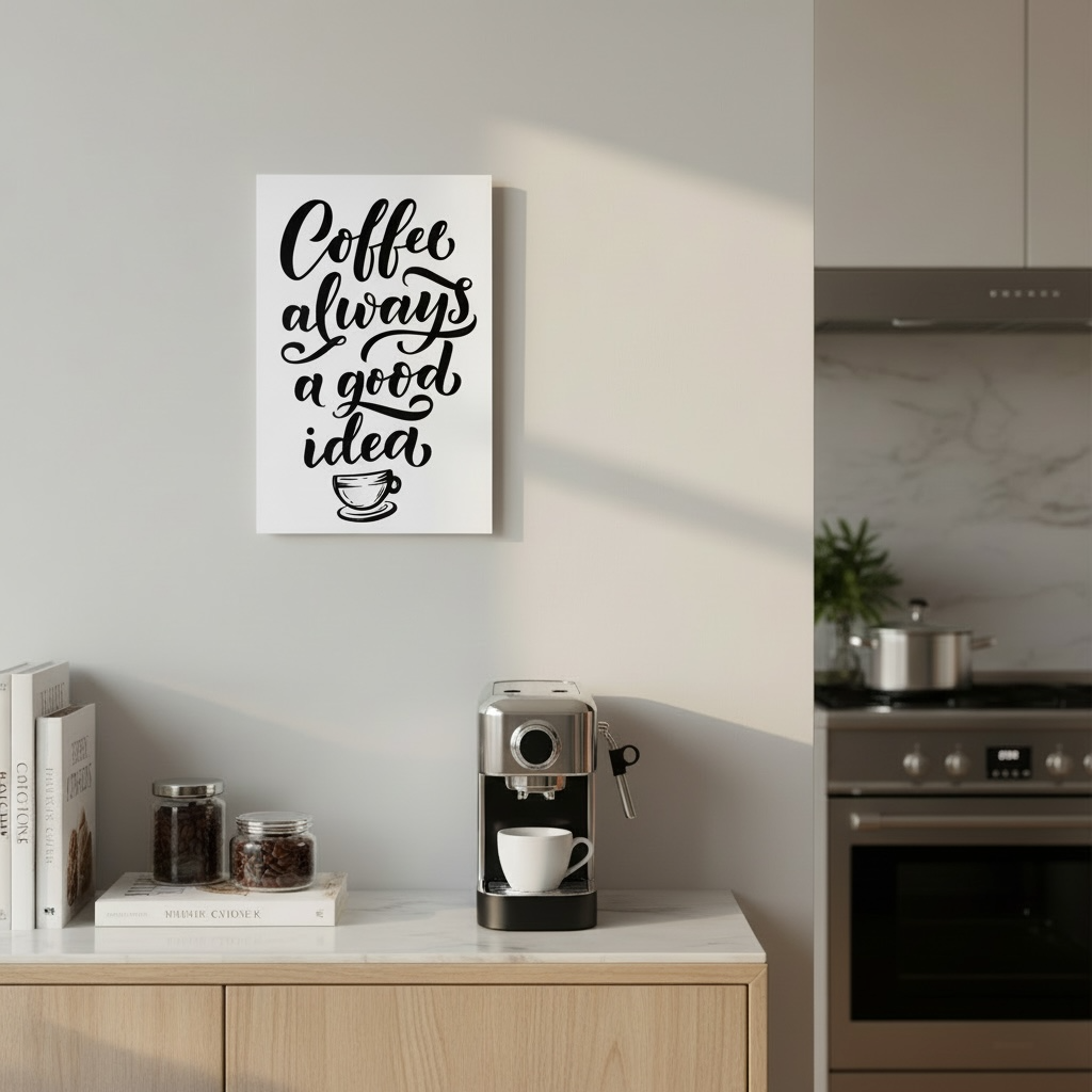 Affiche murale - Coffee always a good idea