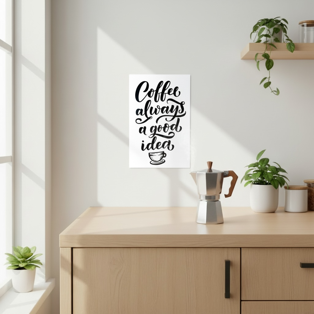 Affiche murale - Coffee always a good idea