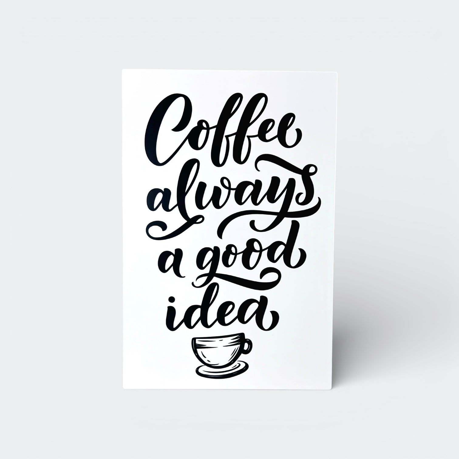 affiche murale coffee blanc