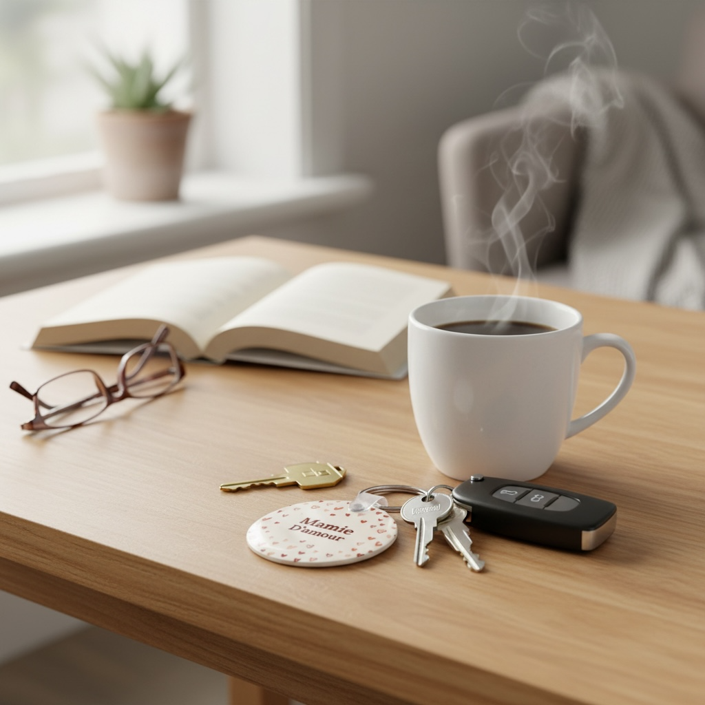 illustration box mamie d'amour motif coeur