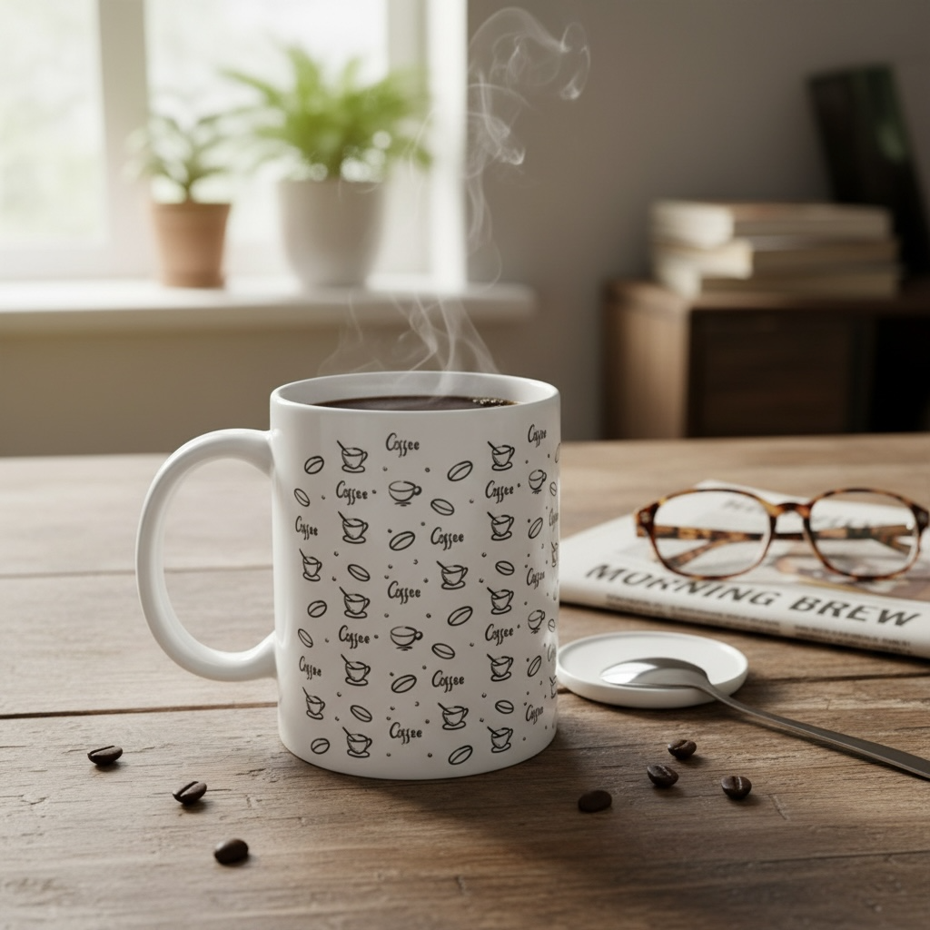 illustration coffee mug