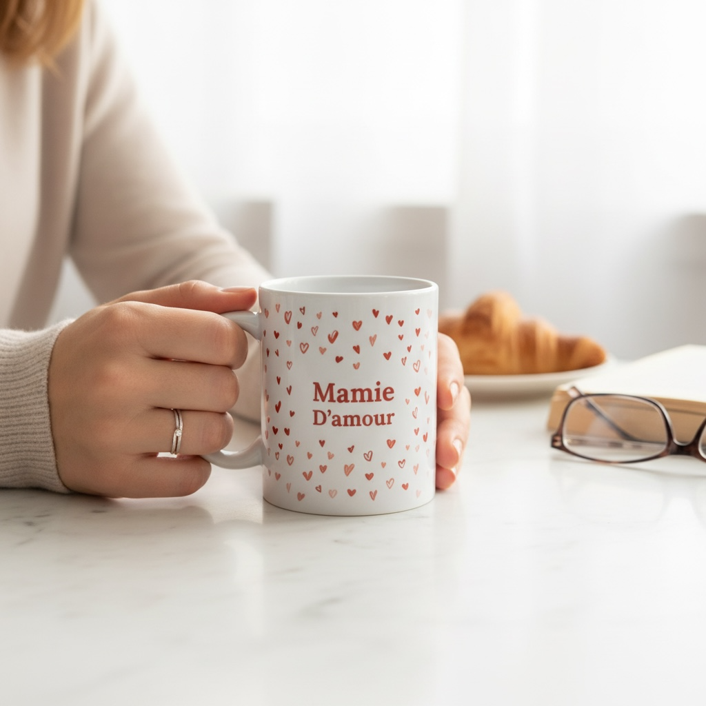 illustration mug mamie