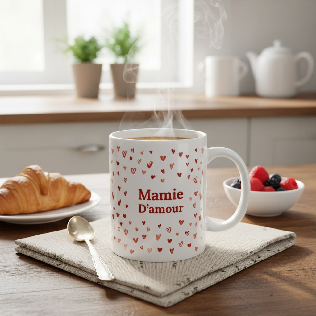 illustration tasse mamie d'amour
