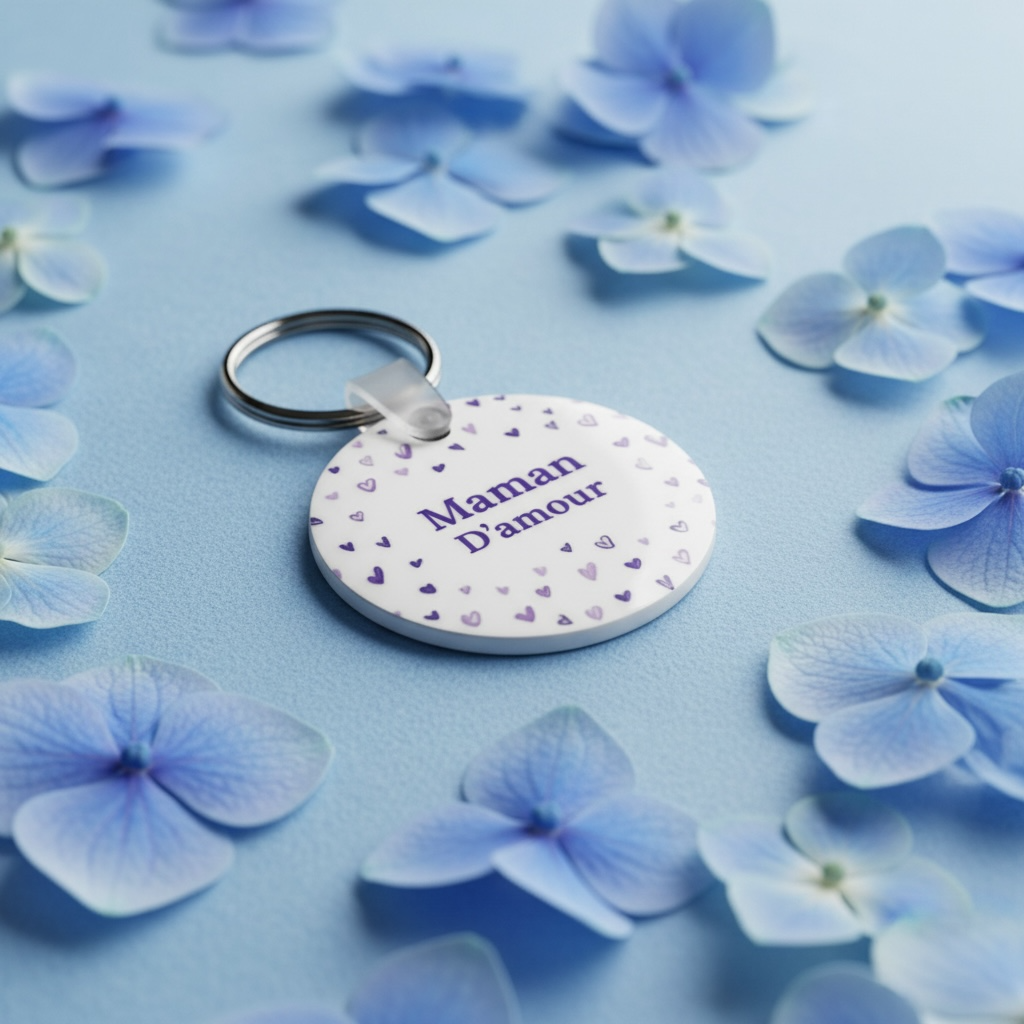 maman d'amour visuel porte clé