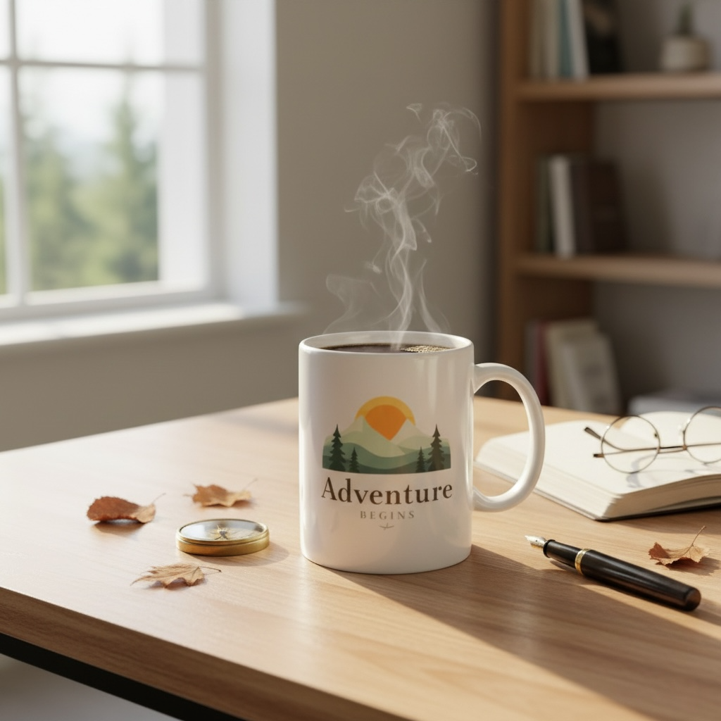 mug begins illustration