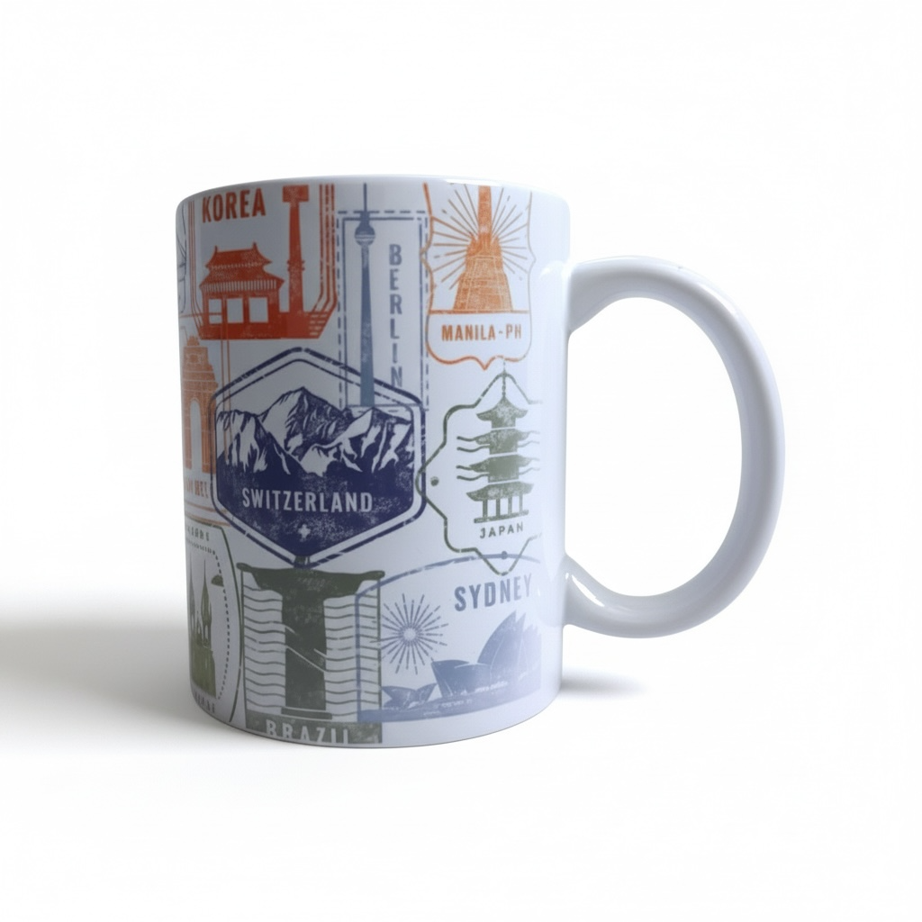 mug tour du monde fond blanc