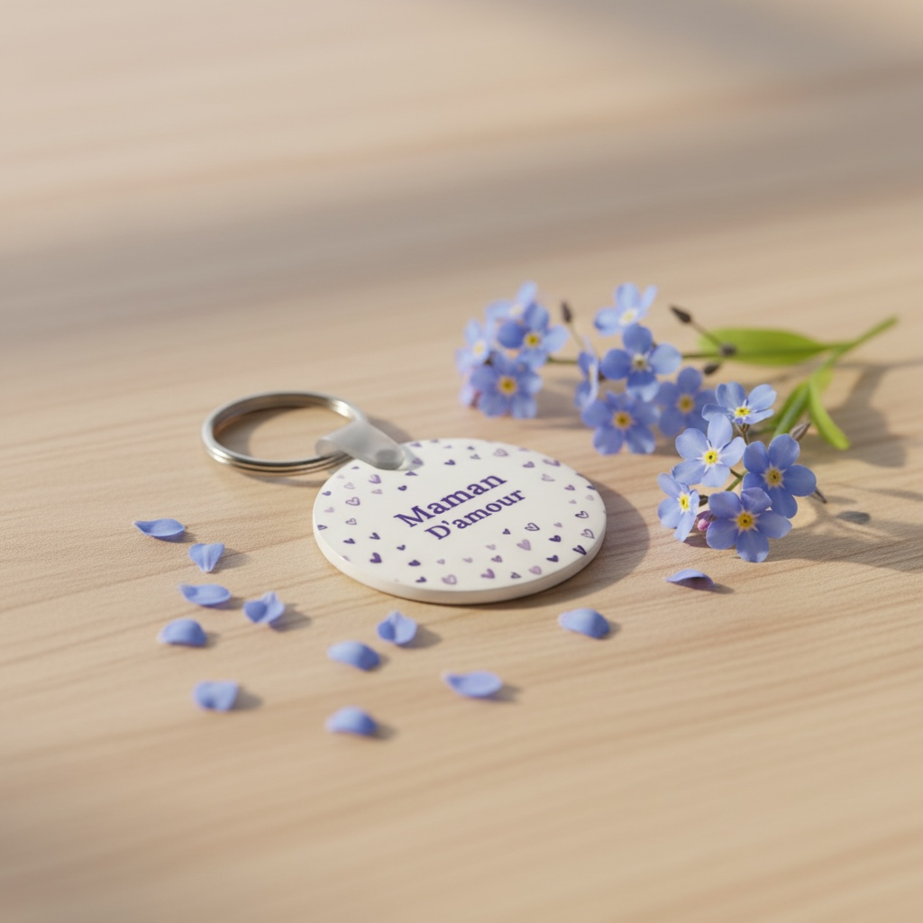 porte clé maman d'amour illustration