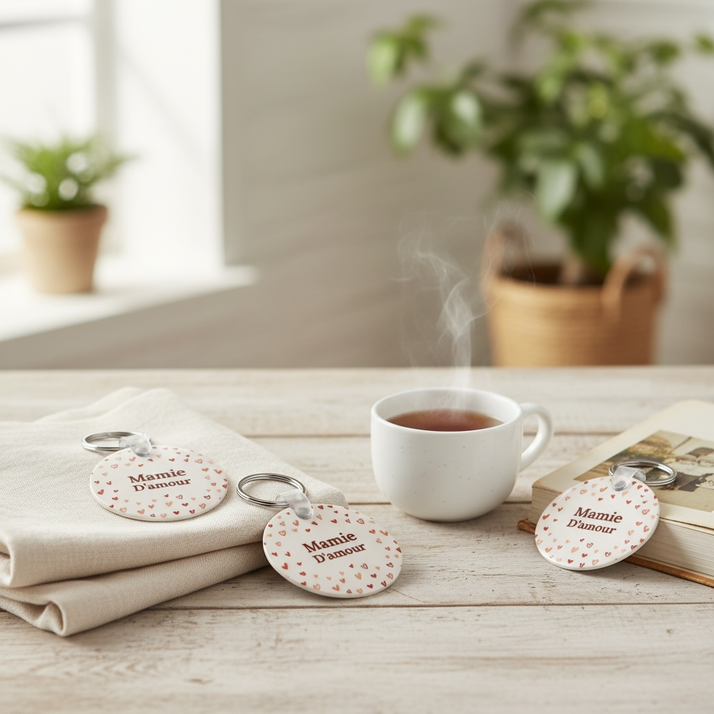 porte clé mamie d'amour
