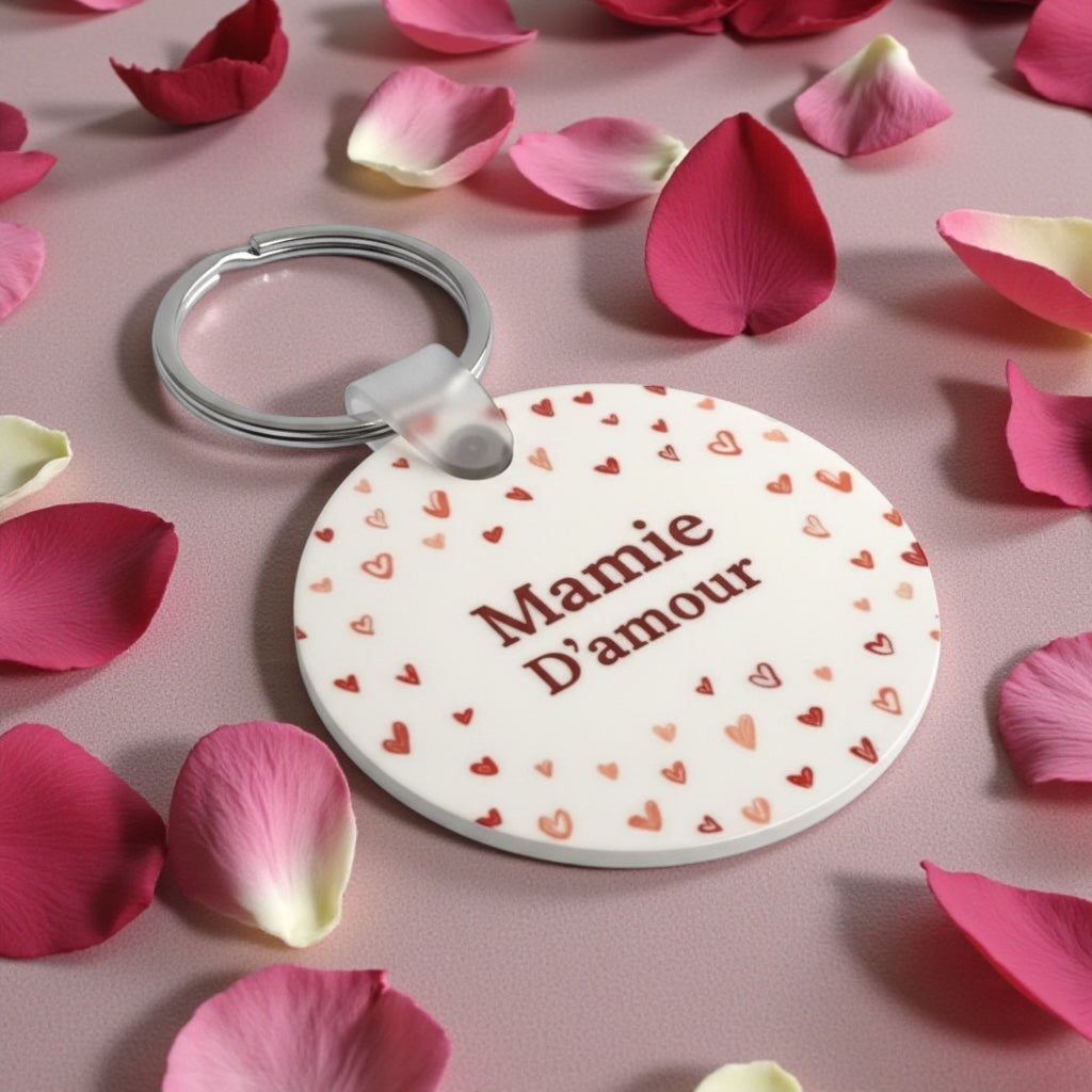 porte clé mamie visuel d'amour