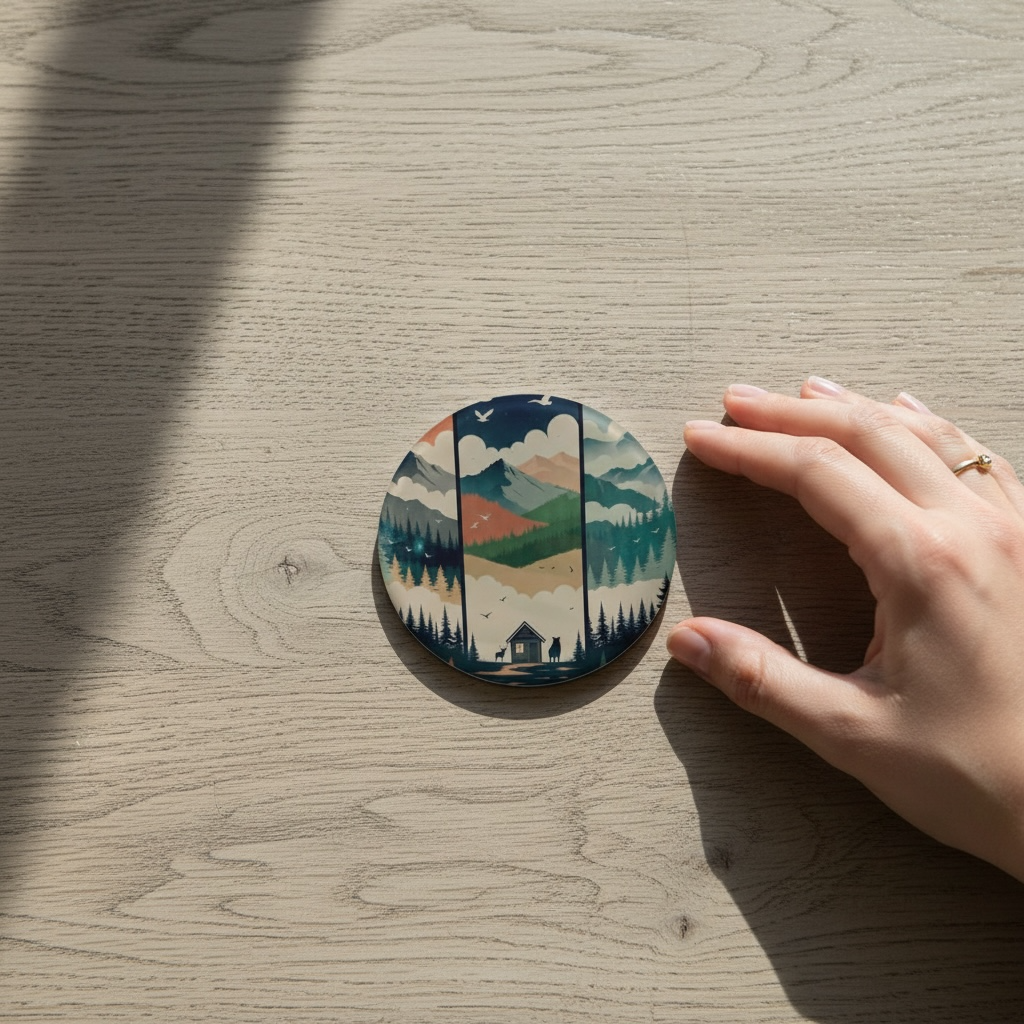 sous verre en verre paysage onirique visuel