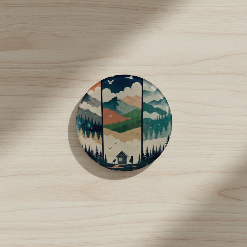 sous verre paysage onirique