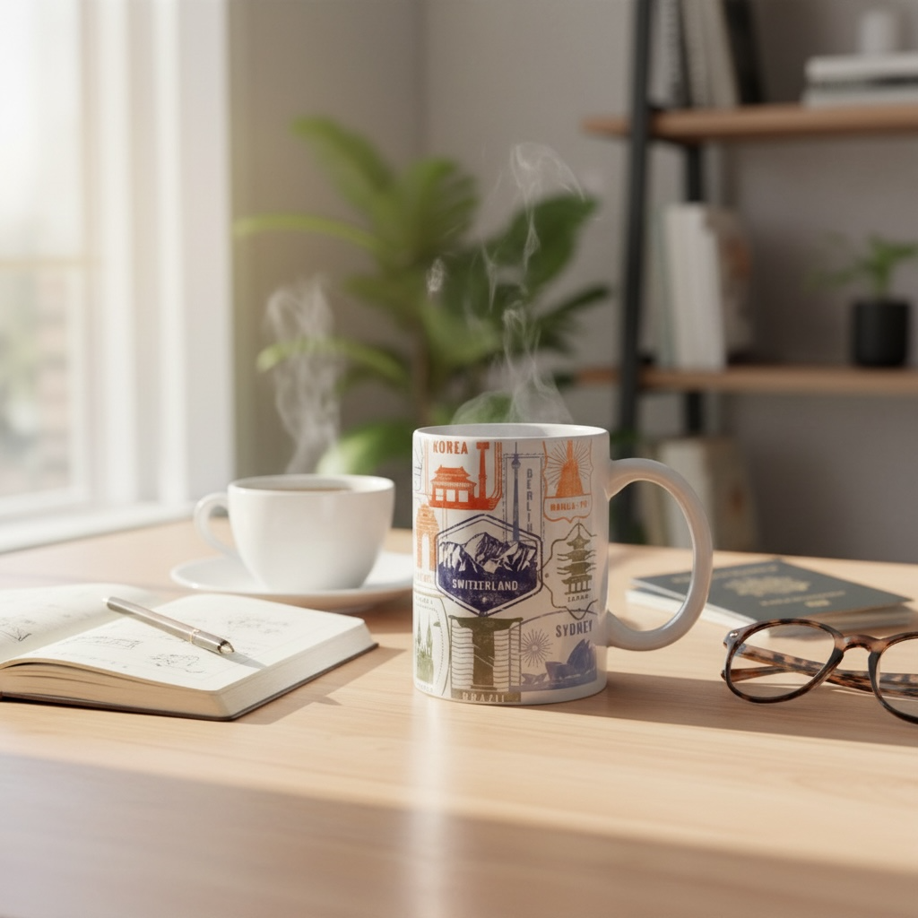 tasse idée cadeau tour du monde