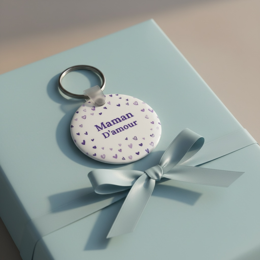 visuel porte clé maman d'amour